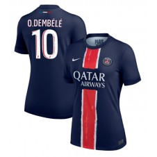 Paris Saint-Germain Ousmane Dembele #10 Hjemmedrakt Kvinner 2024-25 Kortermet